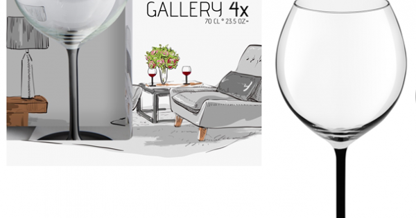 Чаши за вино на черно столче на ТОП цена|MaxShop