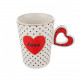 Чаша с червено сърце Lancaster на ниска цена от MaxShop