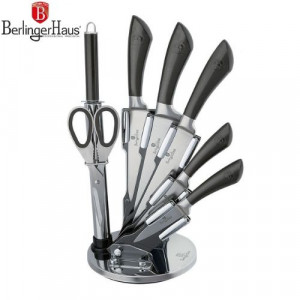 Кухненски ножове на поставка Carbon Metallic Line