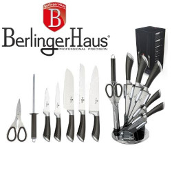 Кухненски ножове на поставка Carbon Metallic Line на ниска цена от Max-Shop