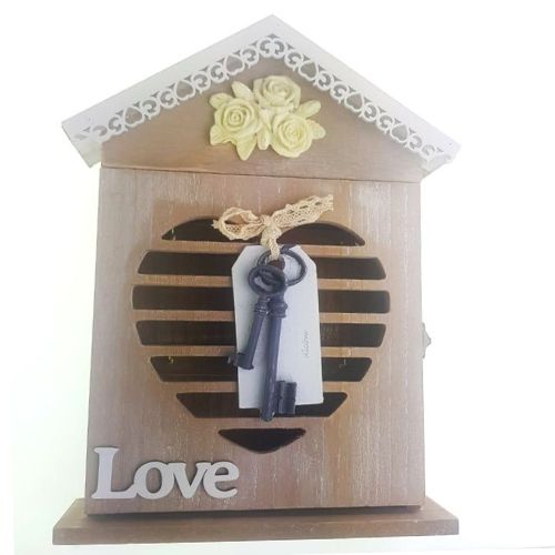 Дървена кутия за ключове Home от MaxShop Дървена кутия за ключове Home на ниска цена от MaxShop