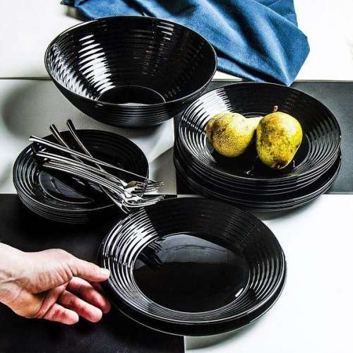 Сервиз за хранене Luminarc Harena Black от MaxShop Сервиз за хранене Luminarc Harena Black на ниска цена от MaxShop