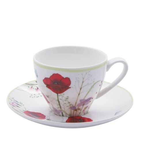 Комплект чаши за чай Poppy Garden от MaxShop Комплект чаши за чай Poppy Garden на ниска цена от MaxShop