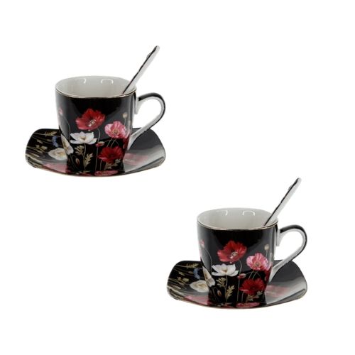 Комплект чаши за кафе Flower Collection от MaxShop Комплект чаши за кафе Flower Collection на ниска цена от MaxShop
