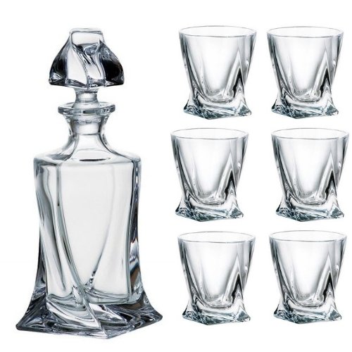 Сет бутилка+6 чаши за ракия Bohemia на ниска цена от MaxShop