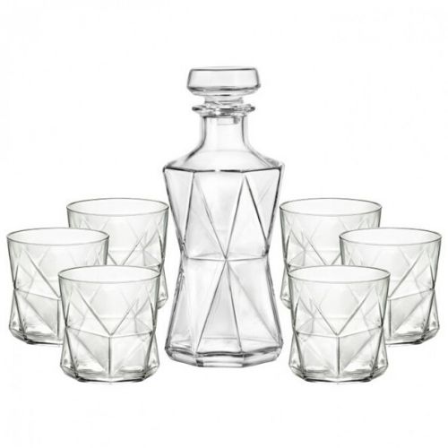 Комплект от 6 чаши за уиски с гарафа Cassiopea от MaxShop Комплект от 6 чаши за уиски с гарафа Cassiopea на ниска цена от MaxShop