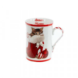 Коледна чаша Коте Mug
