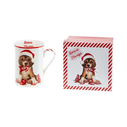 Коледна чаша Кученце MUG класик от MaxShop Коледна чаша Кученце MUG класик на ниска цена от MaxShop