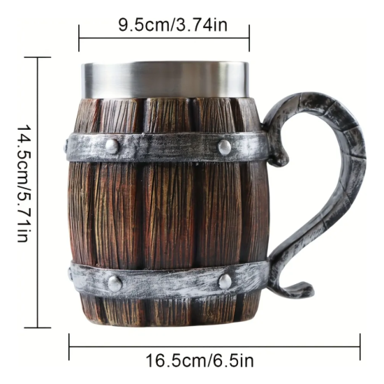 Чаша-бъчва 14.5 см с извита дръжка цена в Max-shop.bg