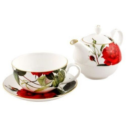 Комплект от чаша и чайник Рози на ниска цена от MaxShop