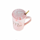 Чаша с капак и лъжичка Mrs 400 мл на ниска цена от MaxShop