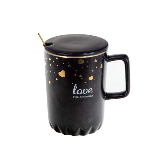 Порцеланова Чаша Love в черно и бяло от MaxShop Порцеланова Чаша Love в черно и бяло на ниска цена от MaxShop