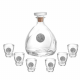 Сервиз 6 чаши за ракия с гарафа на ниска цена от MaxShop