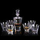 Комплект, включващ декантер и шест чаши за уиски модел Triangle