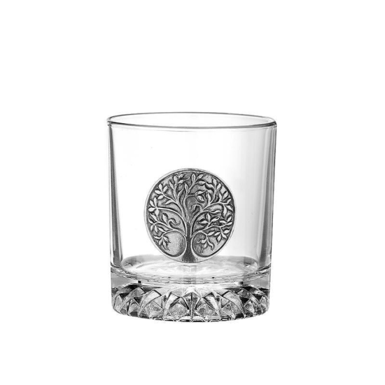 Комплект за уиски 7 части "Дървото на живота", включващ гарафа 1000мл и 6 чаши 200мл