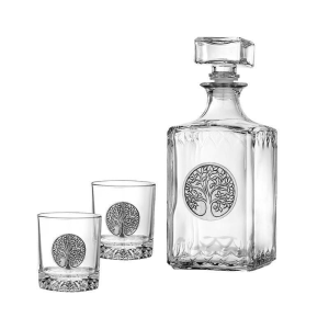 Луксозен комплект Гарафа и 6 чаши "Дървото на живота" Луксозен комплект Гарафа и 6 чаши "Дървото на живота"
