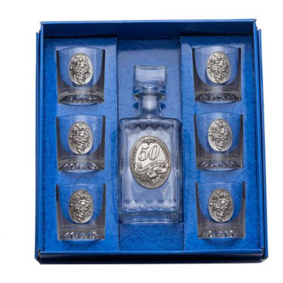 Сервиз за ракия бутилка+6 чаши на ниска цена от MaxShop
