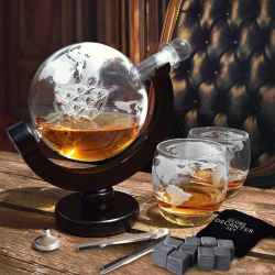 Сервиз за уиски с Чаши – Глобус на ниска цена от MaxShop