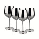 Комплект метални чаши за вино в сребрист цвят с вместимост 500 мл
