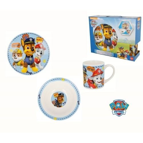 Детски сервиз за хранене от порцелан - Paw Patrol от MaxShop Детски сервиз за хранене от порцелан - Paw Patrol на ниска цена от MaxShop