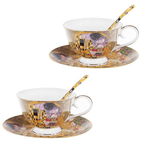 Комплект за чай от 2 чаши Целувката на ниска цена от MaxShop