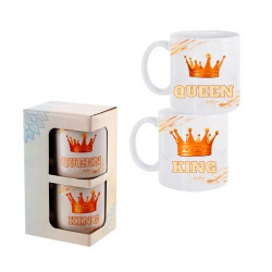Комплект 2 броя чаши "King and Queen" на ниска цена от MaxShop