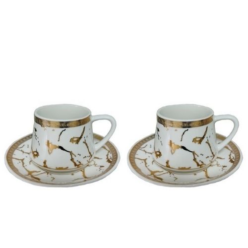 Чаши за кафе 12 ч. White Versace от MaxShop Чаши за кафе 12 ч. White Versace на ниска цена от MaxShop