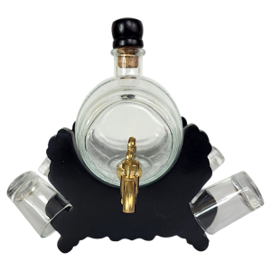 Стъклено буре с чаши: 550мл