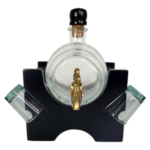 Сервиз за ракия: Буре на черна стойка