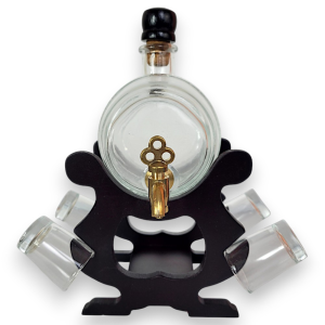 Стъклено буренце 550мл с чаши