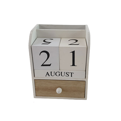 Дървен вечен календар на ниска цена от MaxShop