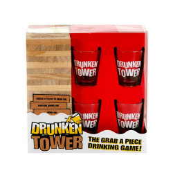 Настолна игра "Дженга" с 4 шота "Drunken Tower" на ниска цена от MaxShop