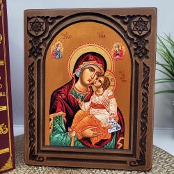 Икона на света богородица с младенеца на ниска цена от MaxShop