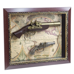 Антична картина с 2 пистолета на ниска цена от MaxShop