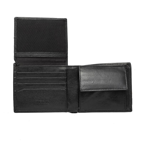 Луксозен мъжки подаръчен комплект, съдържащ портфейл и колан с две лица от естествена кожа