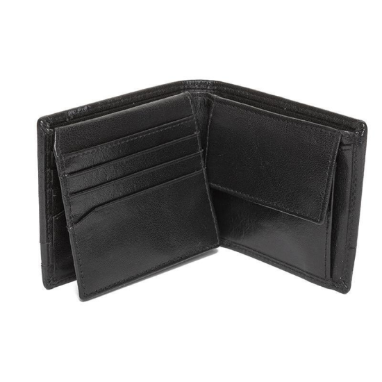 Луксозен мъжки подаръчен комплект, съдържащ портфейл и колан с две лица от естествена кожа