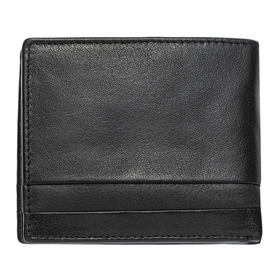 Луксозен мъжки подаръчен комплект, съдържащ портфейл и колан с две лица от естествена кожа