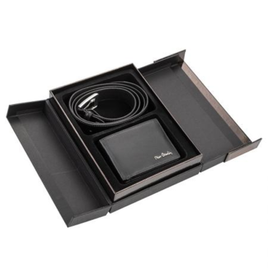 Pierre Cardin Мъжки кожен комплект - Портфейл и Колан 135 см на ниска цена от MaxShop