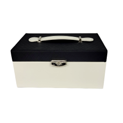 Кутия за бижута Черно-бяла на ниска цена от MaxShop