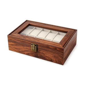 Кутия за съхранение на часовници с прозрачен капак