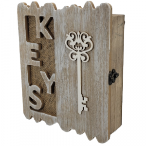 Дървена кутия за ключове 
