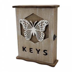 Дървена кутия за ключове винтидж