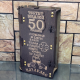 Кутия за ракия ” Честит Юбилей 50 “ с чаши на ниска цена от MaxShop