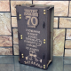 Кутия с бутилка ракия ” Честит 70 годишен юбилей “ на ниска цена от Max-Shop