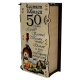 Гравирана кутия книга за 50 годишен юбилей - подаръчен комплект