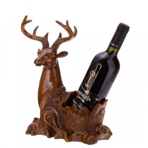 Декоративна фигура елен с поставка за вино