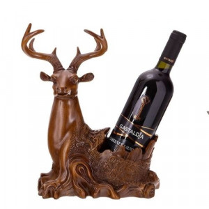 Декоративна фигура елен с поставка за вино