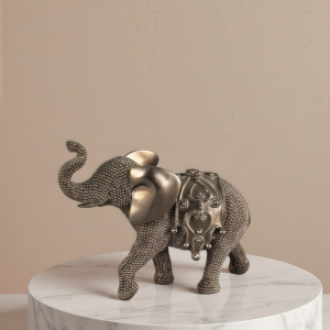 Фигура слон с орнаменти в бронзов цвят