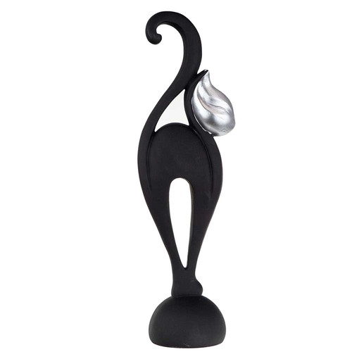 Декоративна статуетка - Котка в черно с вдигната опашка на ниска цена от MaxShop