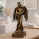 Декоративна статуетка Фортуна богиня на изобилието и късмета с цвят античен бронз
